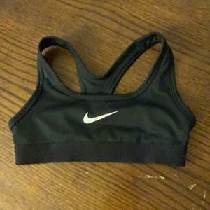 Black Nike sports bra, extra small